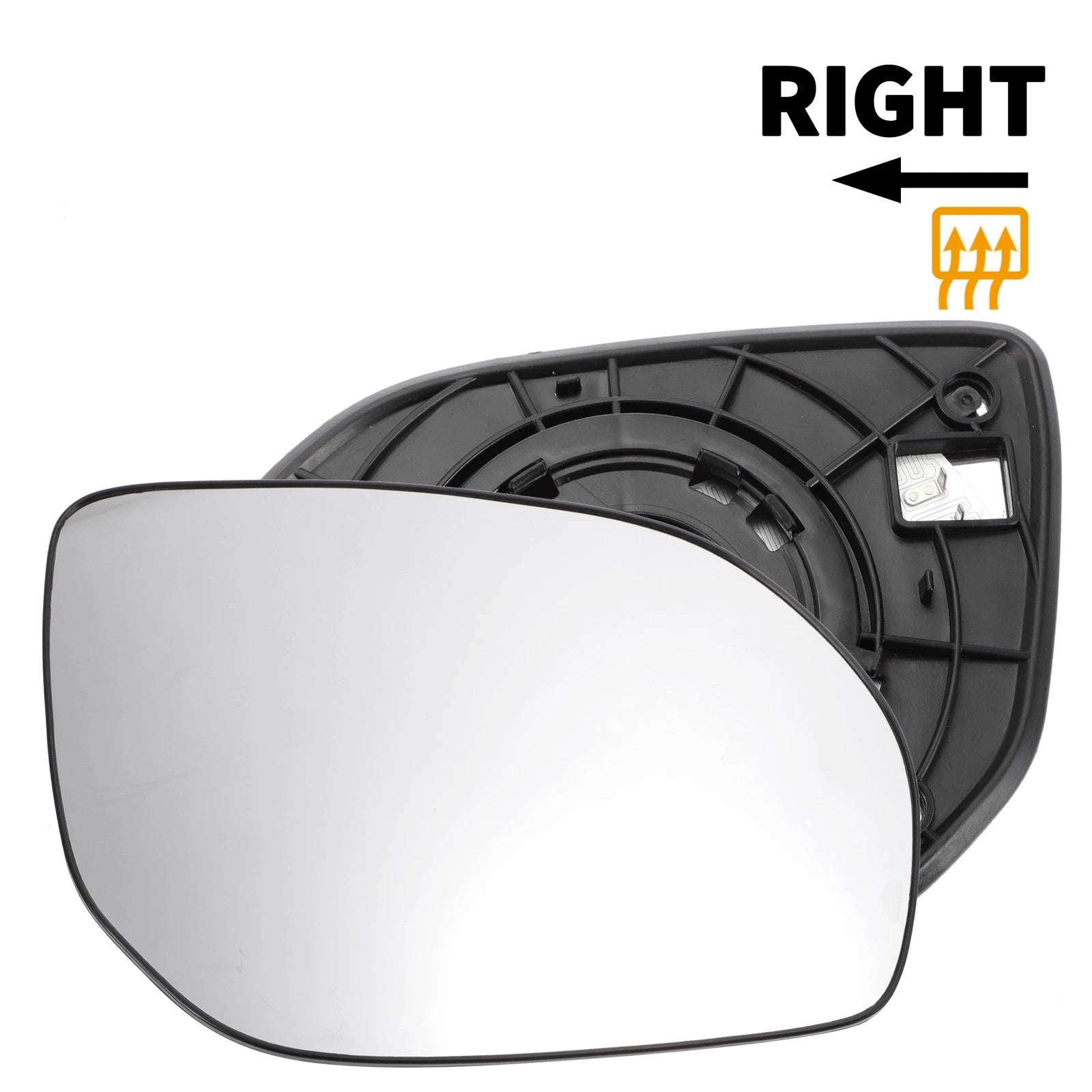 Heated Side Mirror Glass Right Replacement for Hyundai Santa Fe (2013–2016)