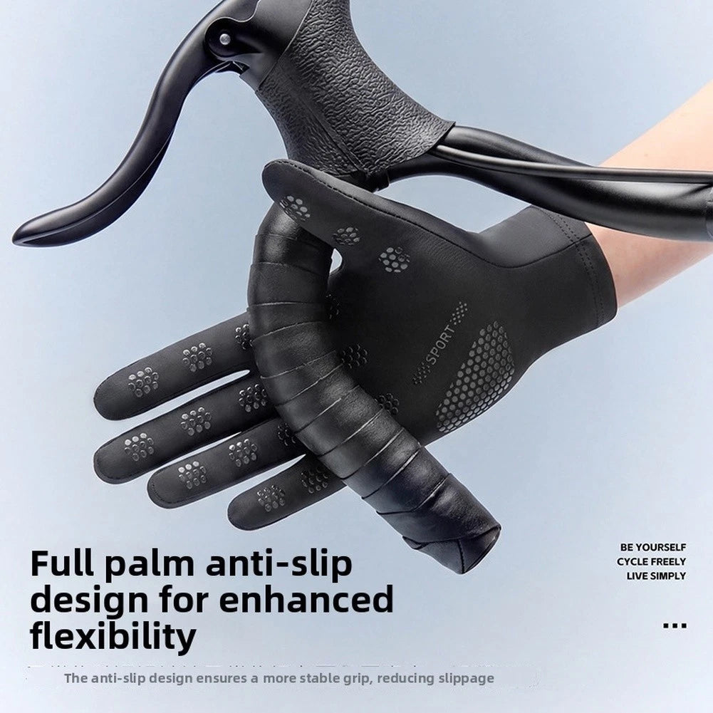 Lightweight Stretch Cycling Gloves for Universal Fit (UPF50+, Touchscreen Ready)