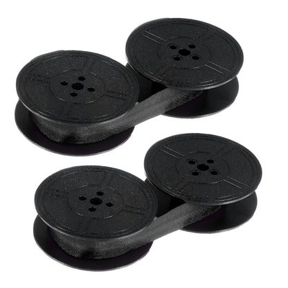 2X Black Typewriter Ribbon Twin Spool Universal Replacement