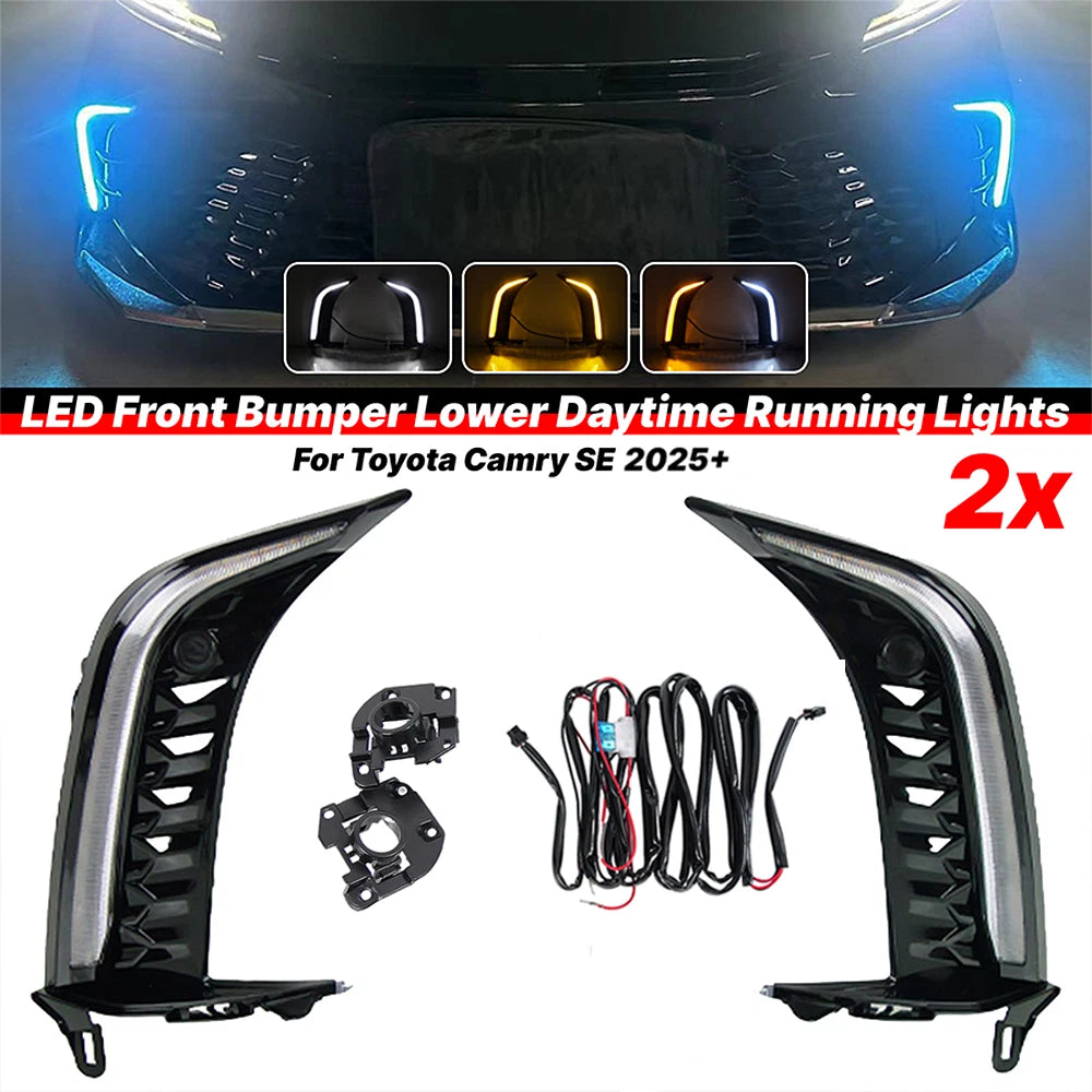 Gloss Black Fog Light with Turn Signal for Toyota Camry (2025–2025)