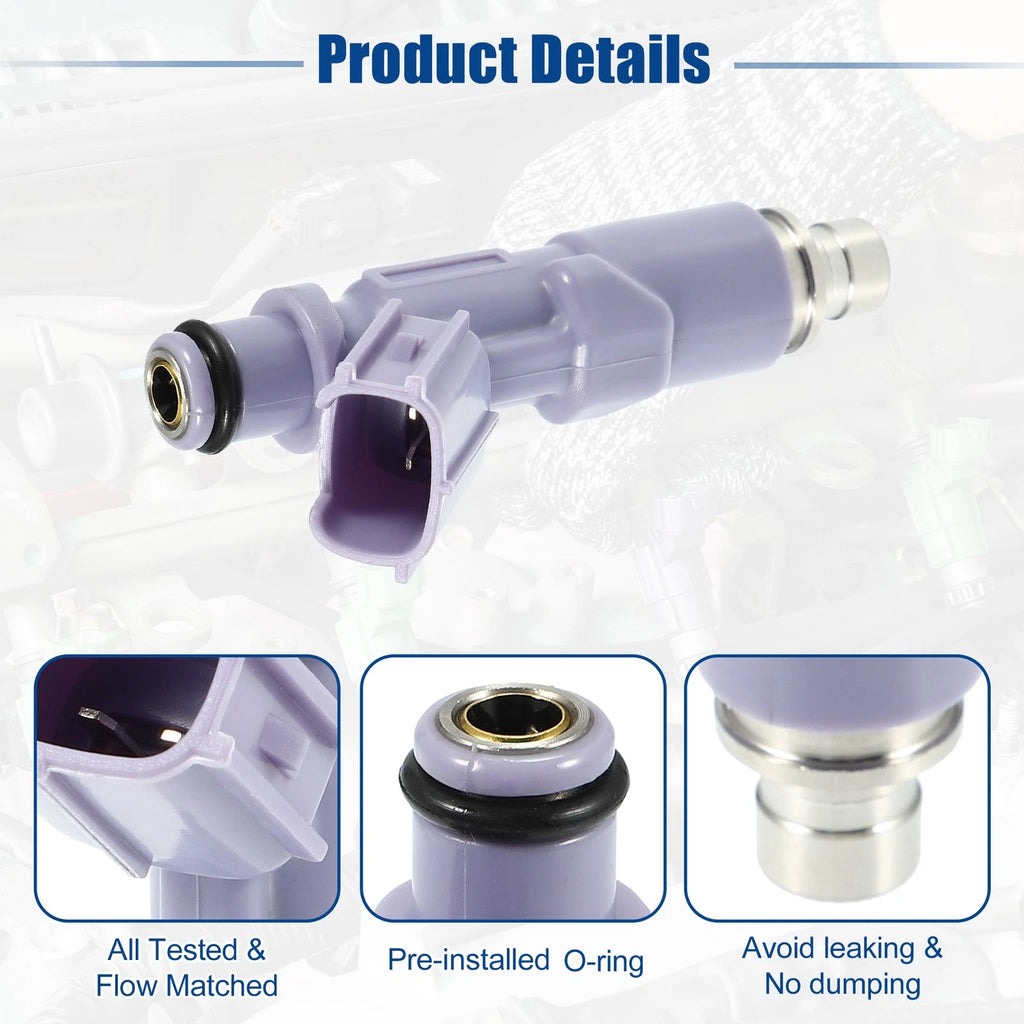 6 Pcs Fuel Injector Nozzle OEM Replacement for Lexus IS300 (1999–2005)