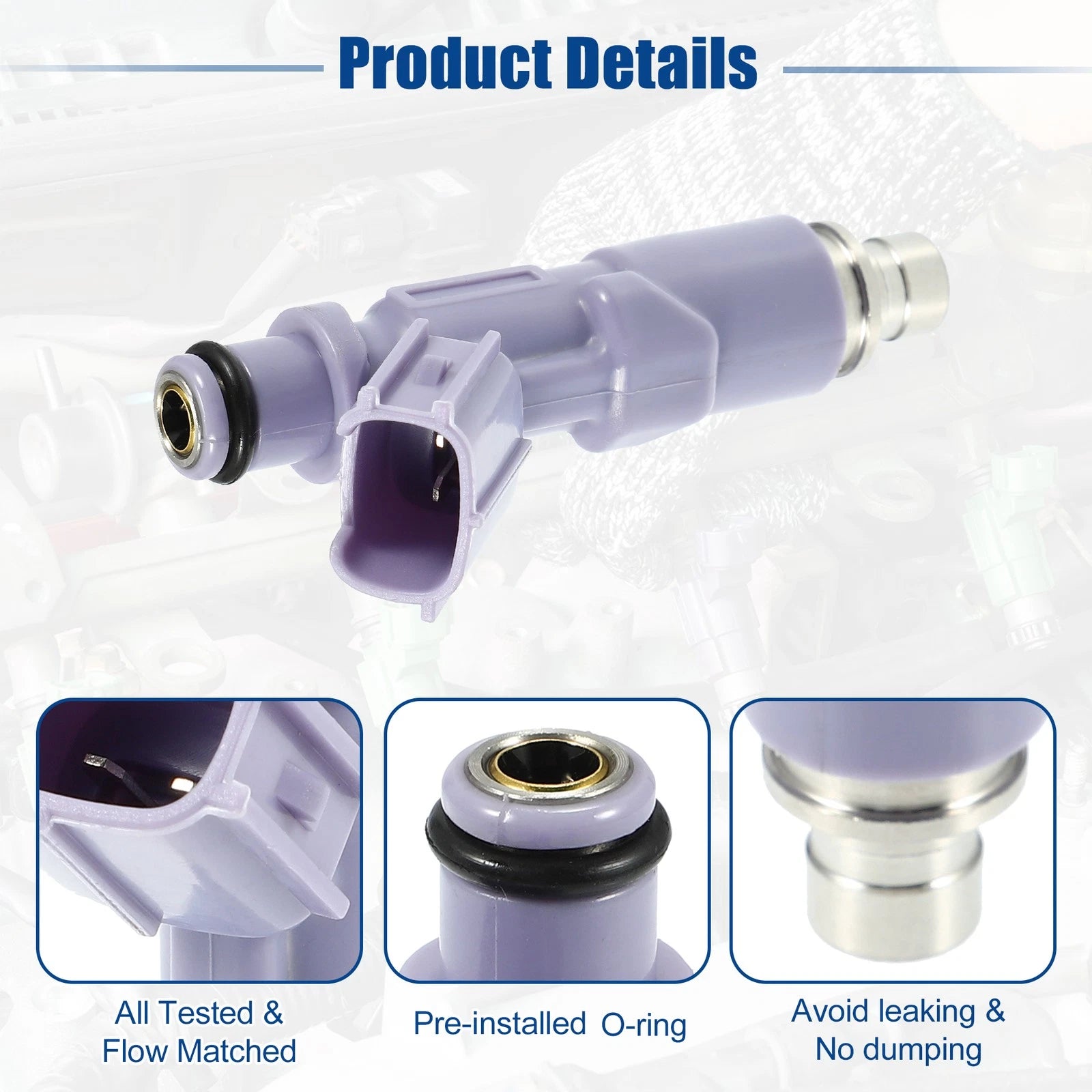 6 Pcs Fuel Injector Nozzle OEM Replacement for Lexus IS300 (1999–2005)