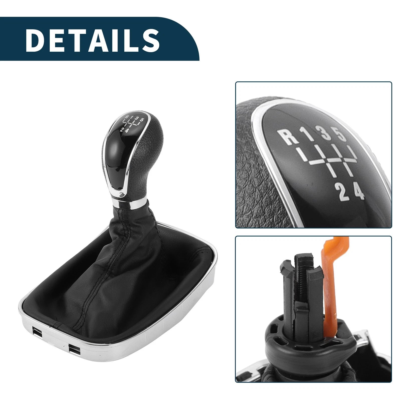 5 Speed Manual Gear Shift Knob with Cover for Opel Insignia (2008–2017)