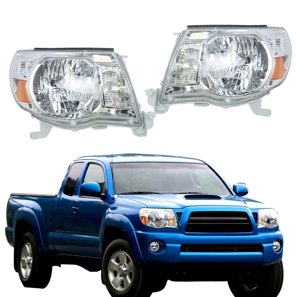 Headlight Set for Toyota Tacoma (2005–2011) Left/Right Halogen