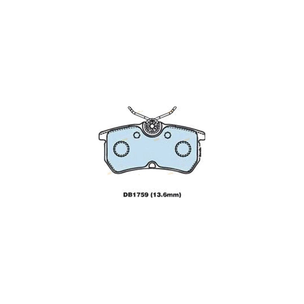 Rear Disc Brake Pad Set for Ford Focus (2002–2005) LR