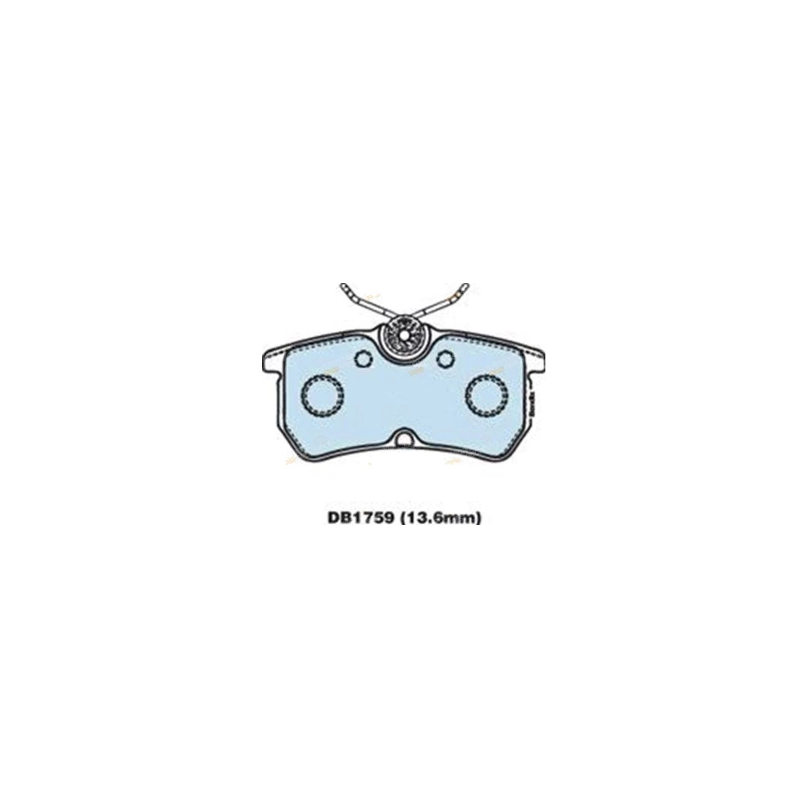 Rear Disc Brake Pad Set for Ford Focus (2002–2005) LR