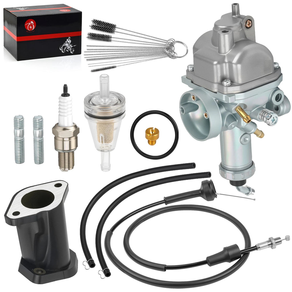 Carburetor for Yamaha Timberwolf YFB250 (1992–2000) Cable Intake Manifold