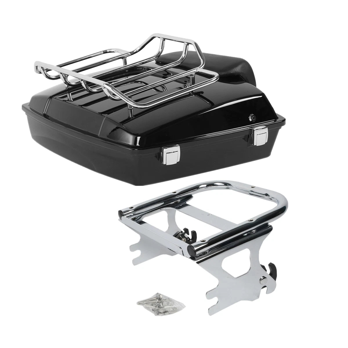 Razor Trunk Backrest with Mount Rack for Harley Road Glide (1997–2008)