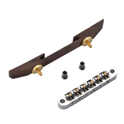 Copper Roller Bridge Tailpiece for Jazz Guitar (Archtop)