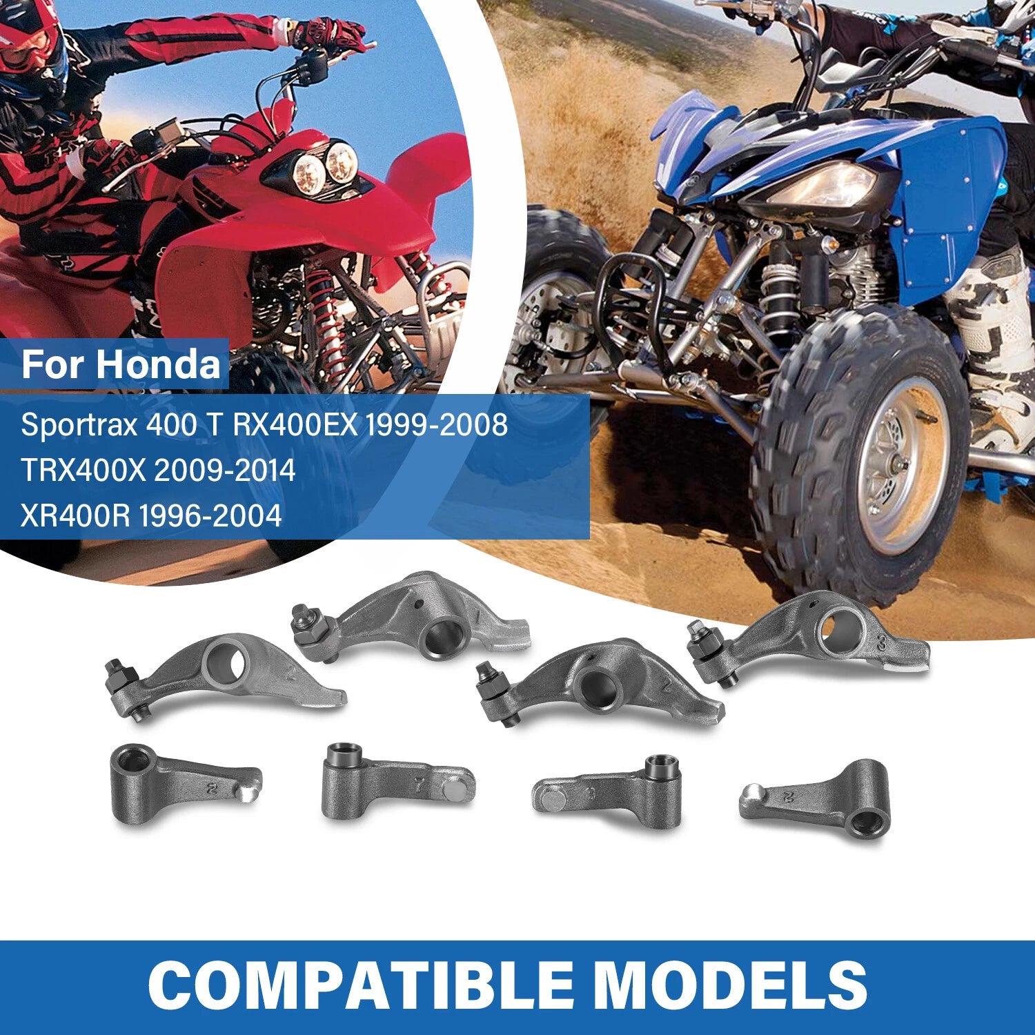 Rocker Arm & Shaft Kit for Honda XR400R (1996–2004) 14411-KCY-670 14421-KCY-670