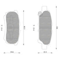 Brembo Rear Disc Brake Pad Set for Dodge Caliber (2006–2014)