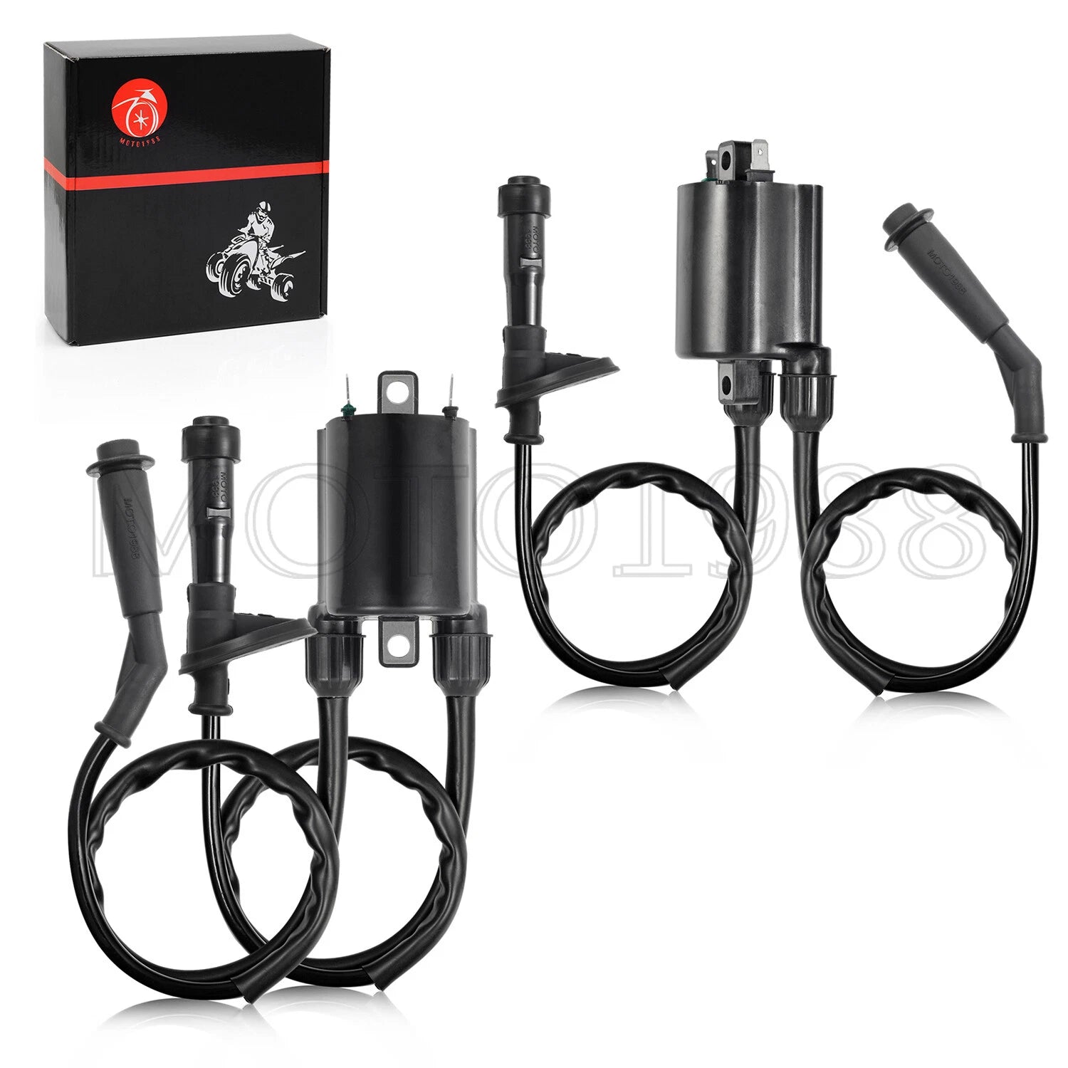 2X Ignition Coil with Spark Plug Cap for Honda VT600C VT600Cd Shadow VLX (1988–2007)