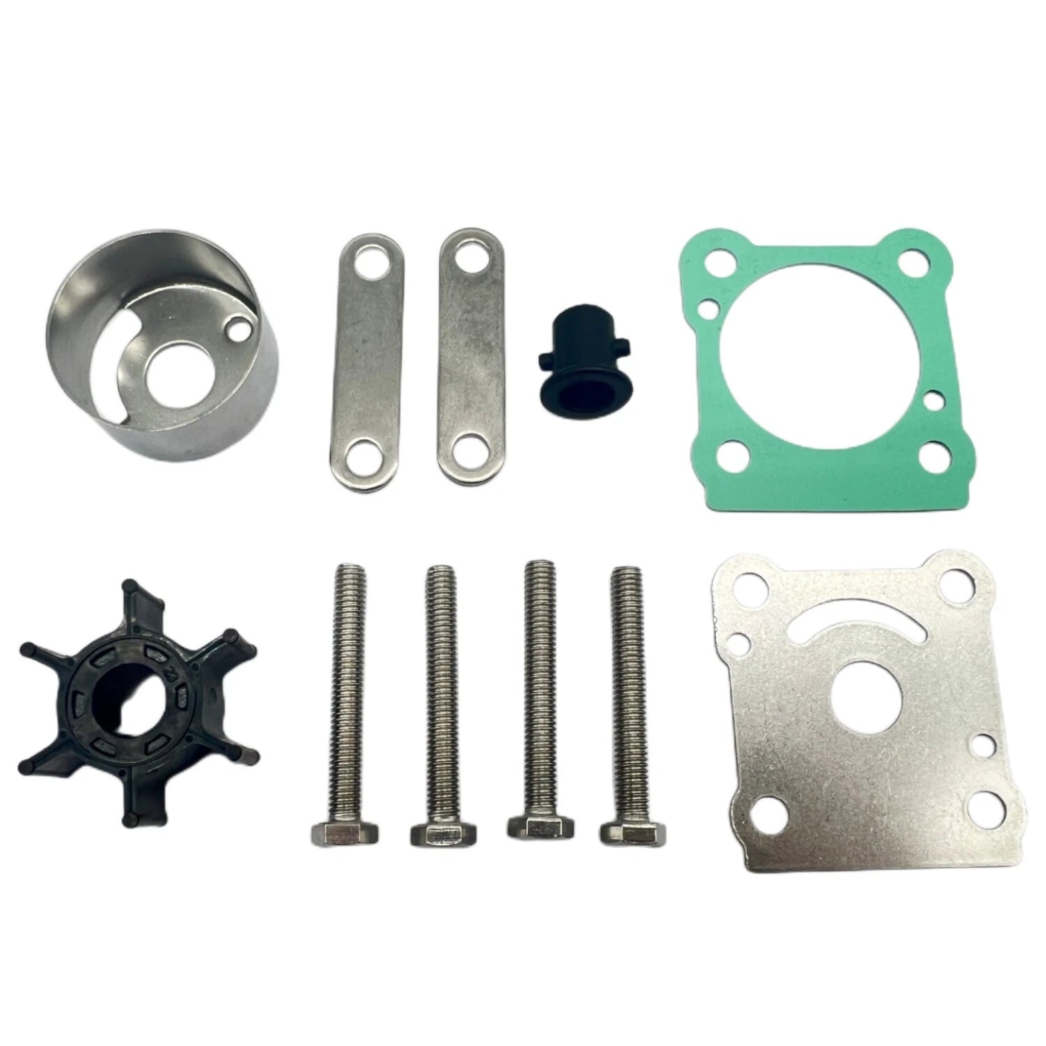Water Pump Impeller Service Kit for Yamaha 2 Stroke 6-8 HP Outboard (6N0 6G1-W0078-00)