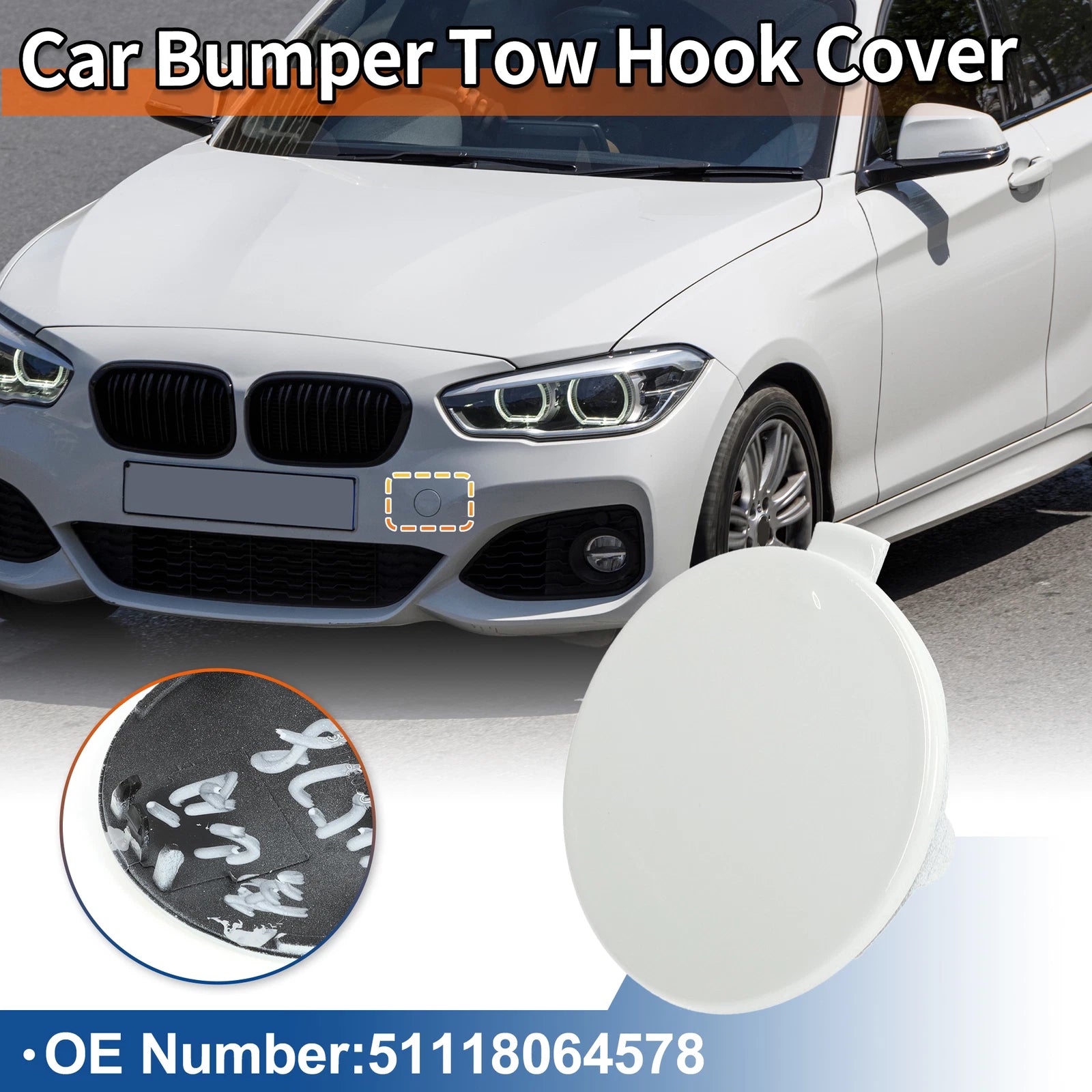 Front Tow Hook Cover for BMW 1 Series F20 (2012–2019)