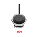 12mm Waterproof Momentary Push Button Switch - Black
