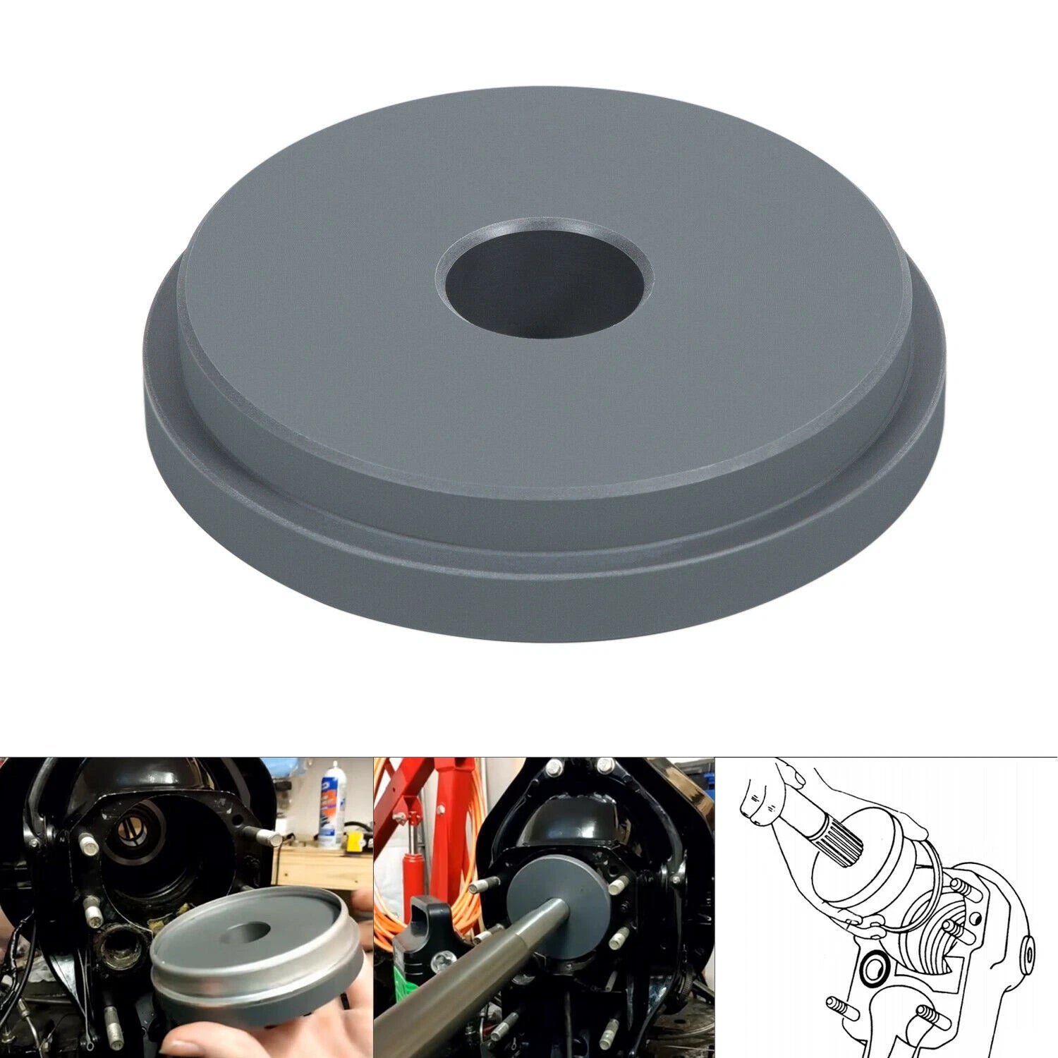 Bellow Retainer Ring Install Tool for Alpha Bravo Mercruiser (818162, 18-9870)