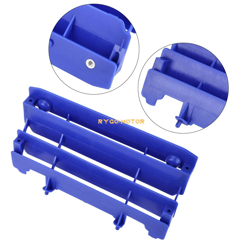 Pair Radiator Louvers Guards Blue for Yamaha YZ125 YZ250 YZ125X YZ250X (2002–2021)