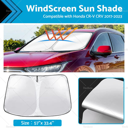 Wind Screen Sun Shade for Honda CR-V (2017–2023) UV Block Foldable