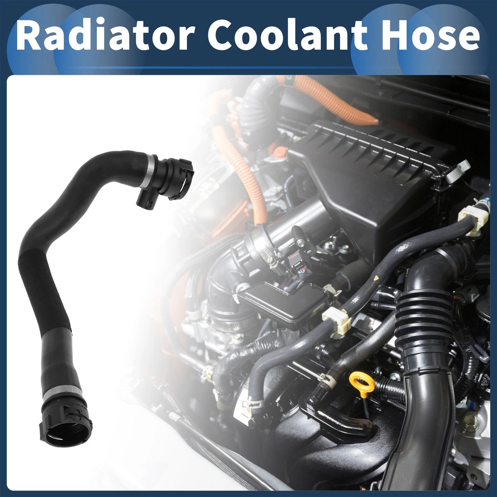 Radiator Coolant Hose Replacement for BMW 540i 740i 740iL (1998–2003)