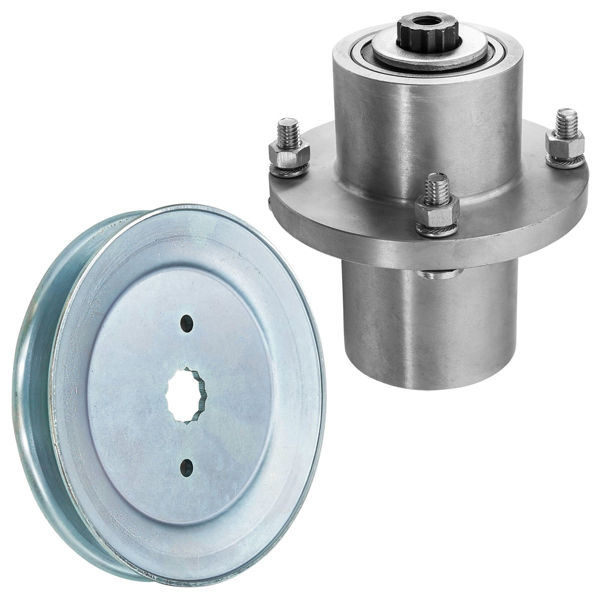 Deck Spindle with Pulley Heavy Duty for Hustler FasTrak SDX (2017–2024)