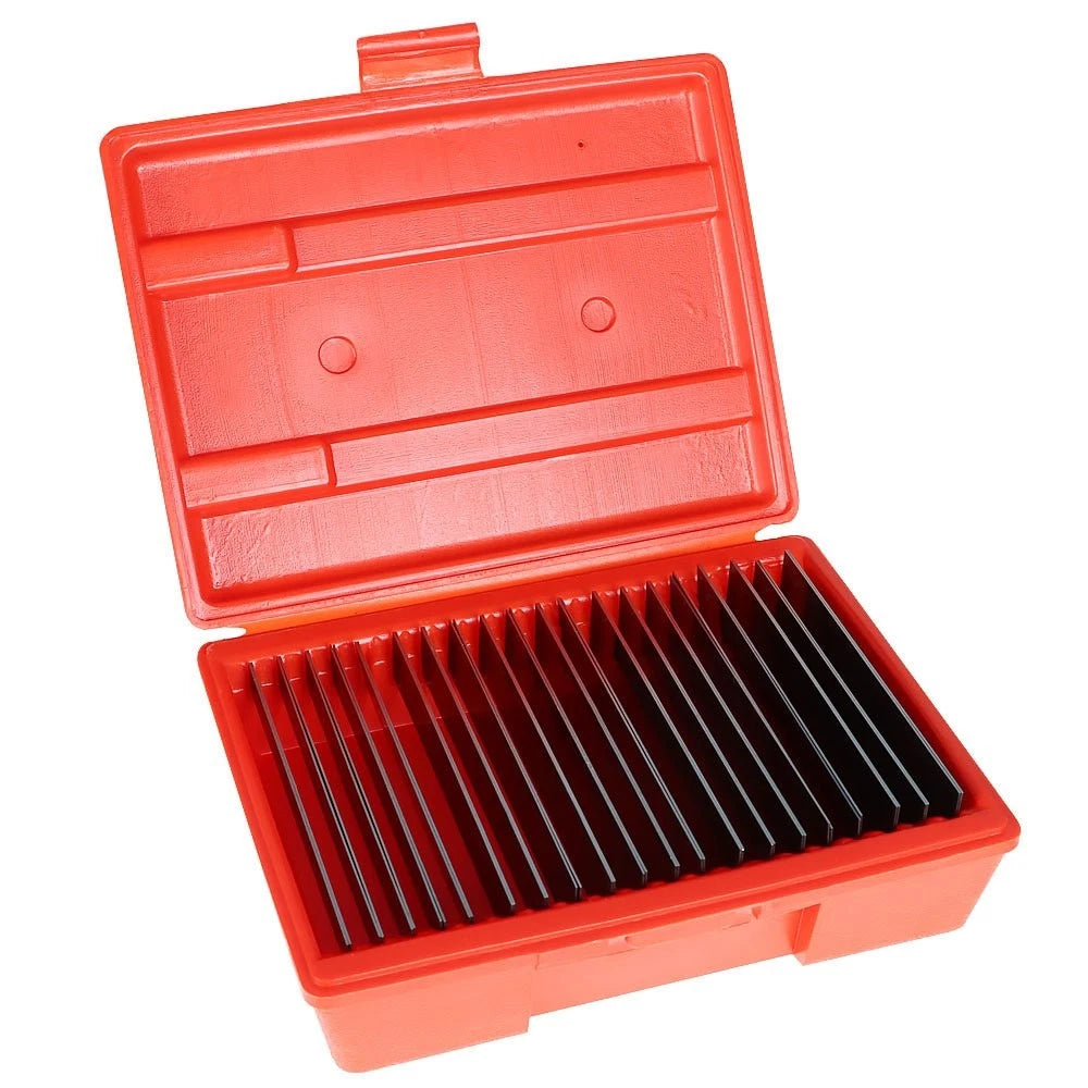 20 PCS Steel Parallel Set 1/32" X 6" Hardened Thin w/ Case