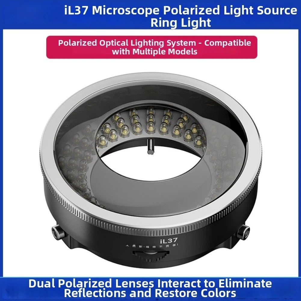 LED Ring Illuminator for iL37 (96) Silver 8.2cm