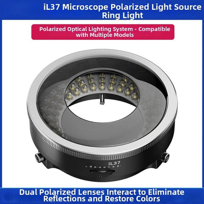 LED Ring Illuminator for iL37 (96) Silver 8.2cm