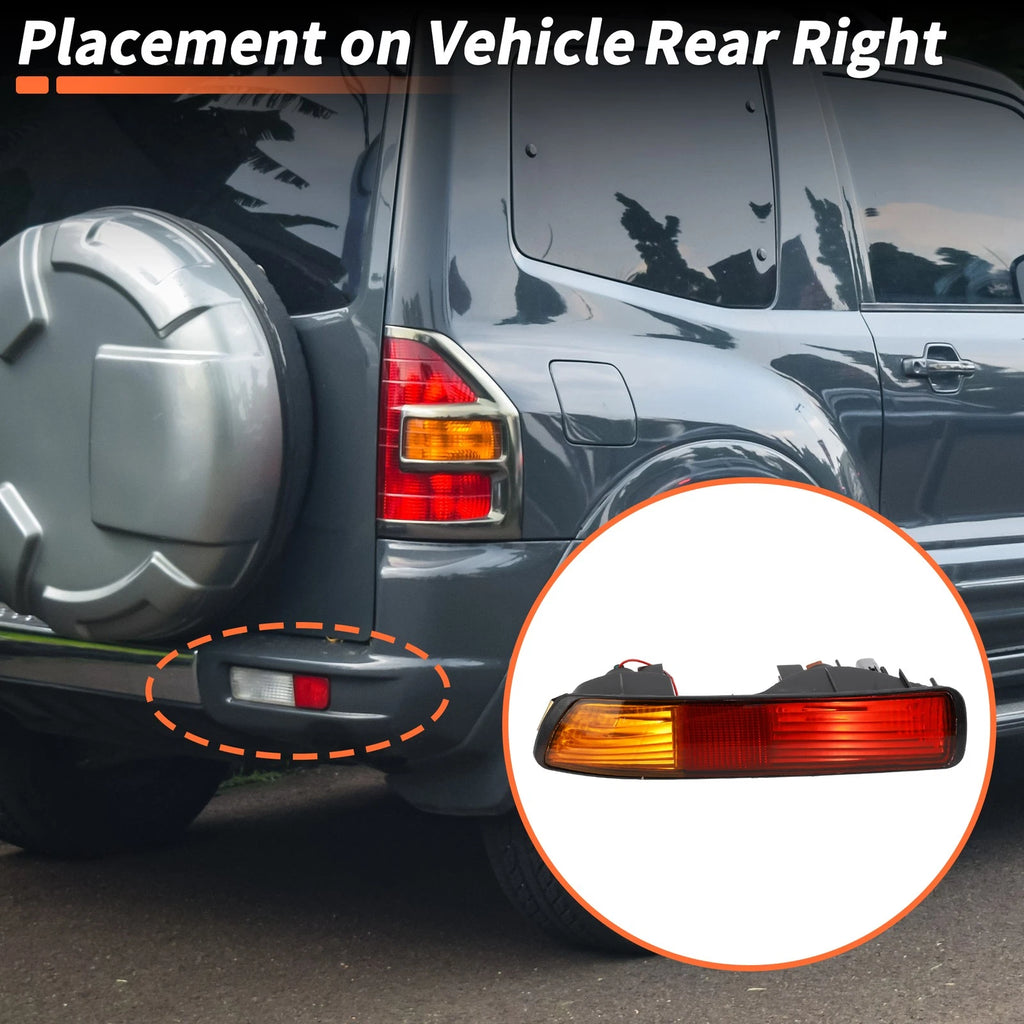 Rear Bumper Tail Light Shell Replacement for Mitsubishi Pajero (2000–2006)
