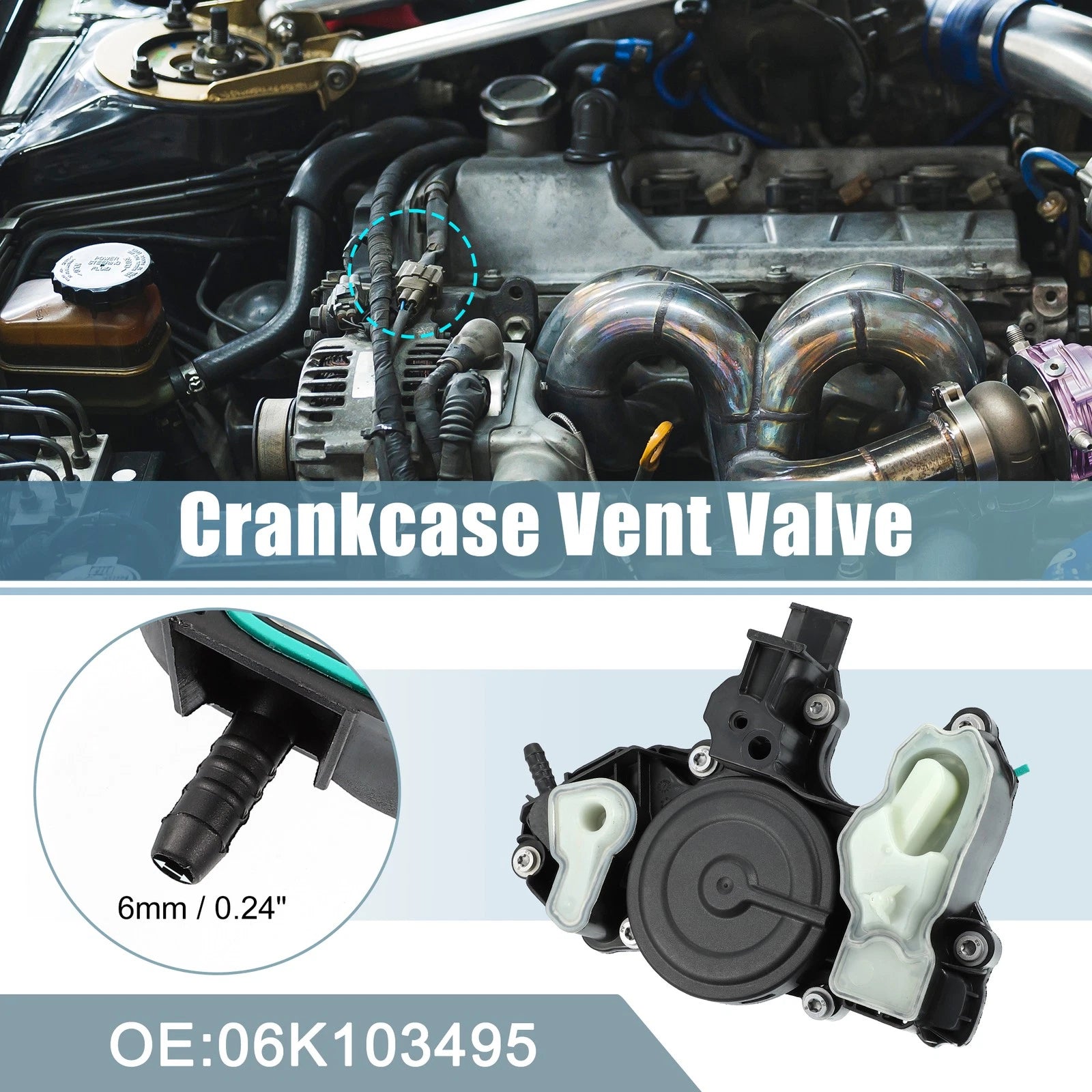 Positive Crankcase Ventilation Valve for Volkswagen Jetta 2014–2018