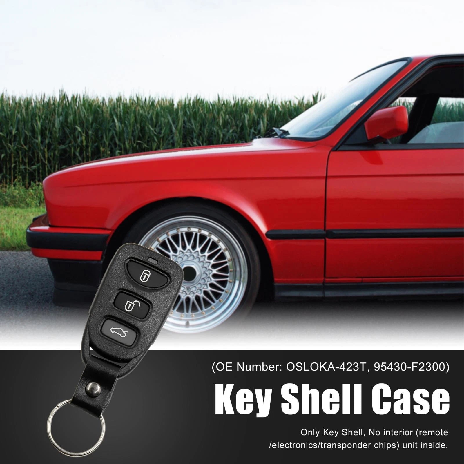 Car Key Fob Shell Case Replacement for Hyundai Elantra Sonata (2011–2020)