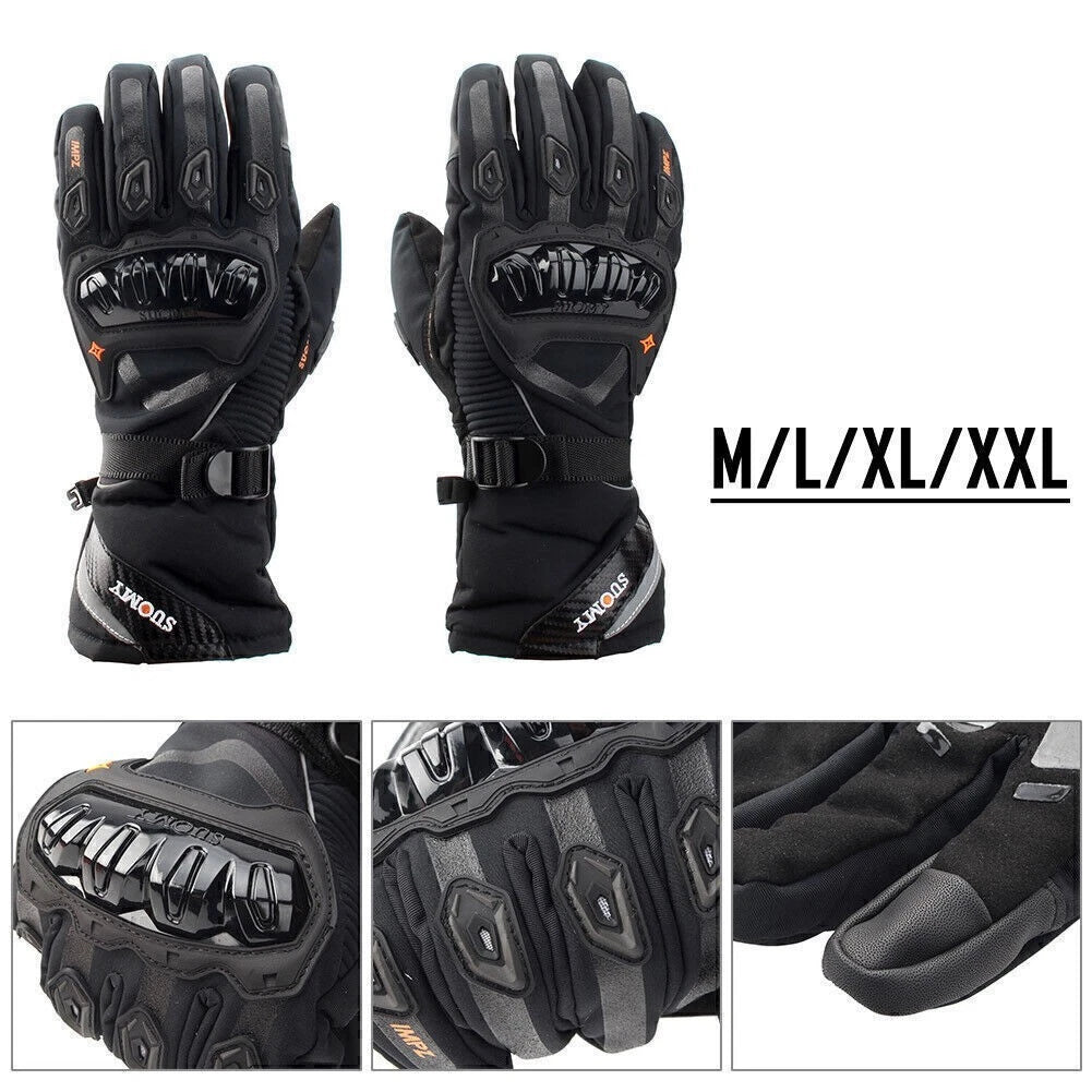 Rider Protective Gloves for Motorcycle (Touch Screen, Winter, Waterproof)