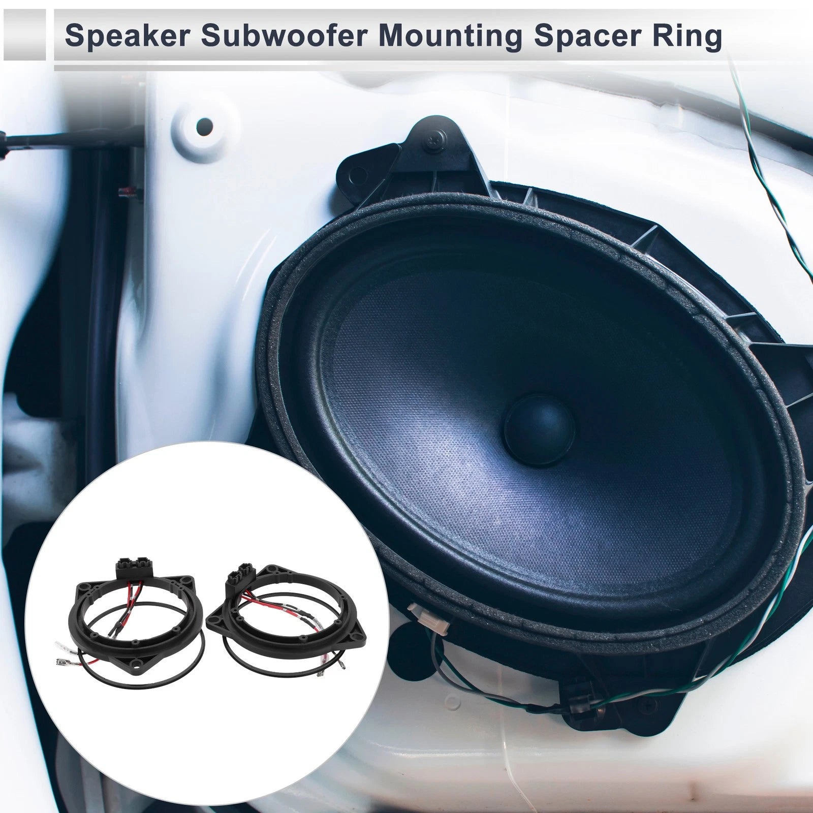 Speaker Spacer Ring Midrange Speaker Adapter for BMW 3.5" 2 Set (2005–2015)
