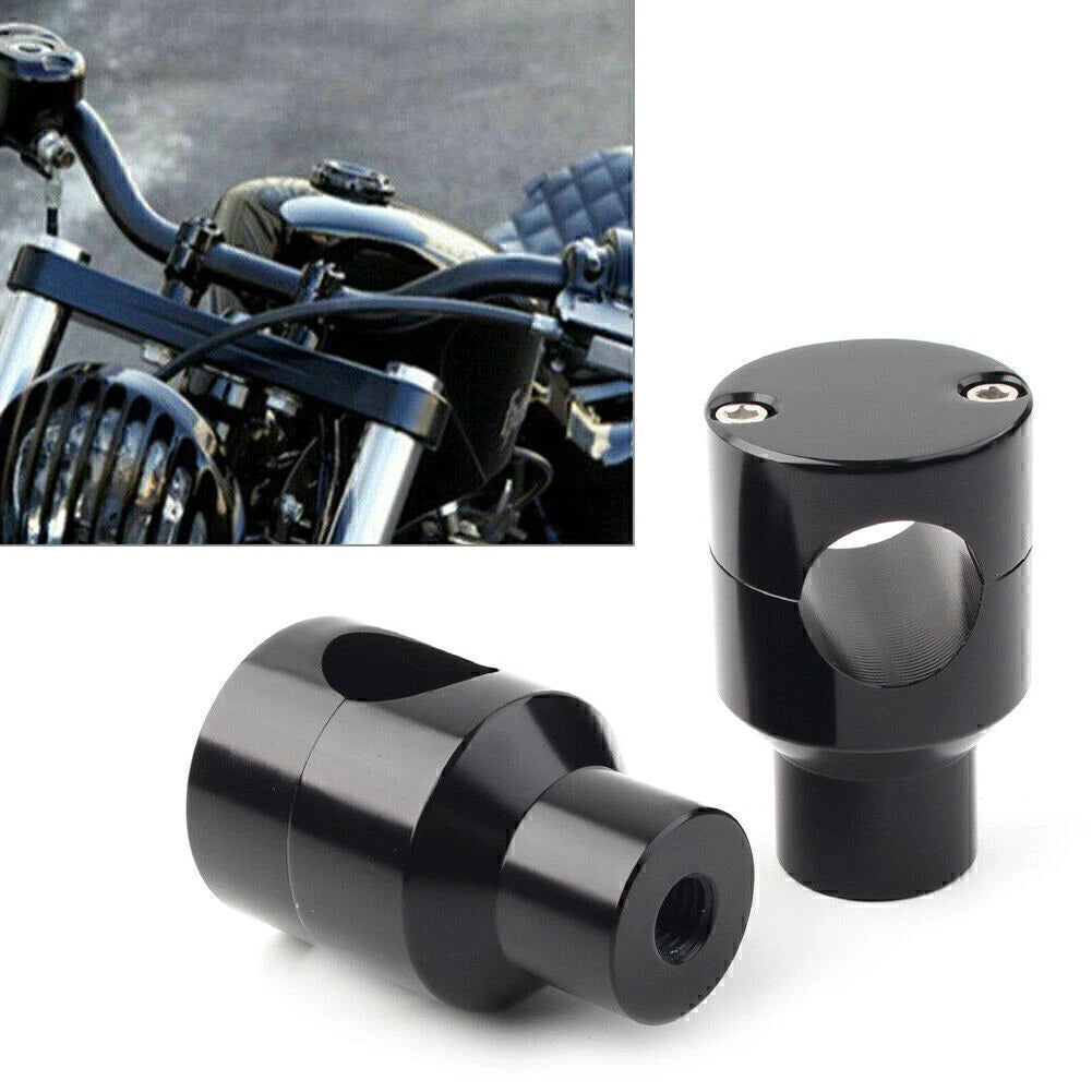 1'' Handlebar Mount Risers Clamp for Harley Honda (Fits )