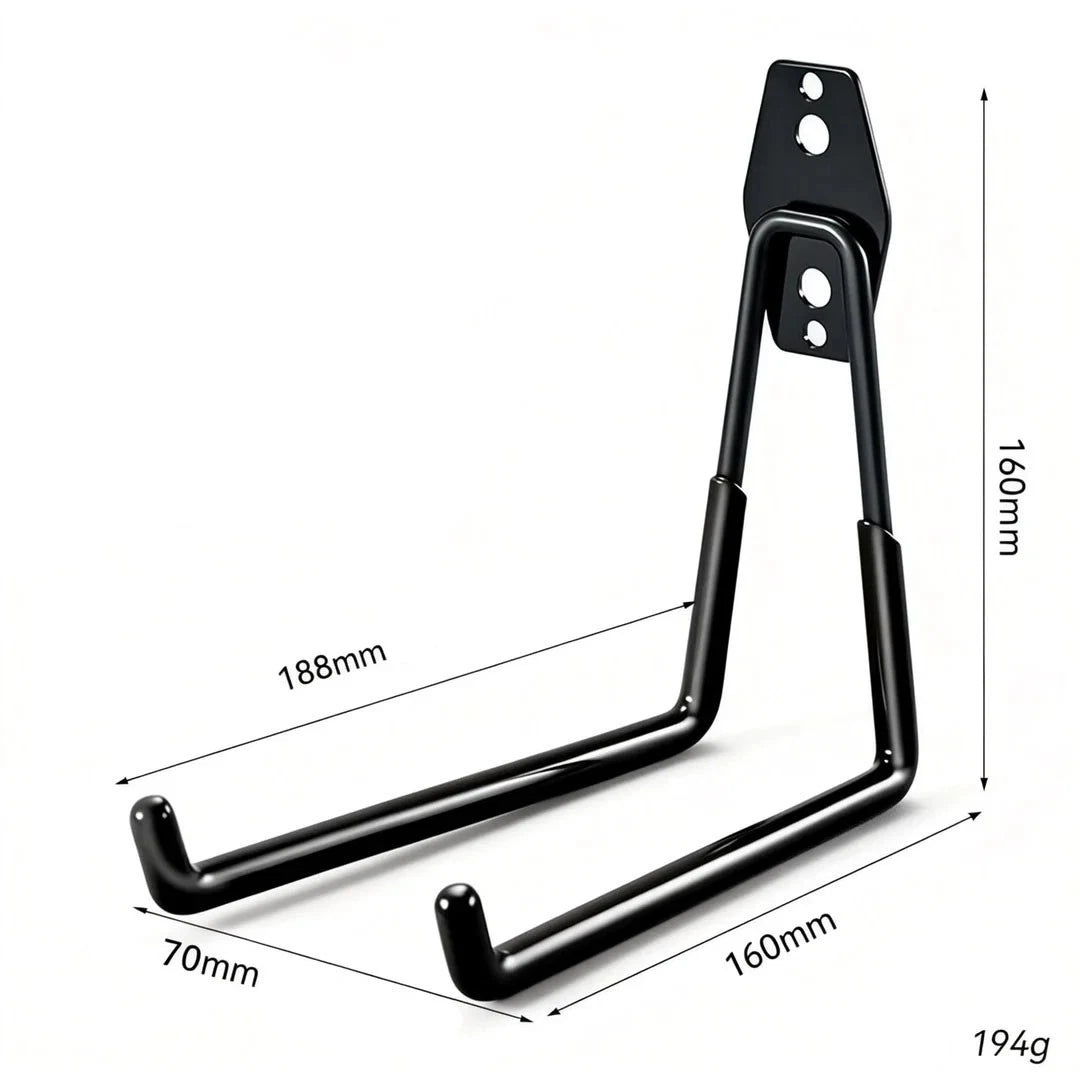 Garage Hooks for Bike Storage - Metal Vertical Hanger