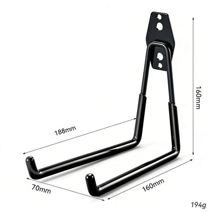 Garage Hooks for Bike Storage - Metal Vertical Hanger