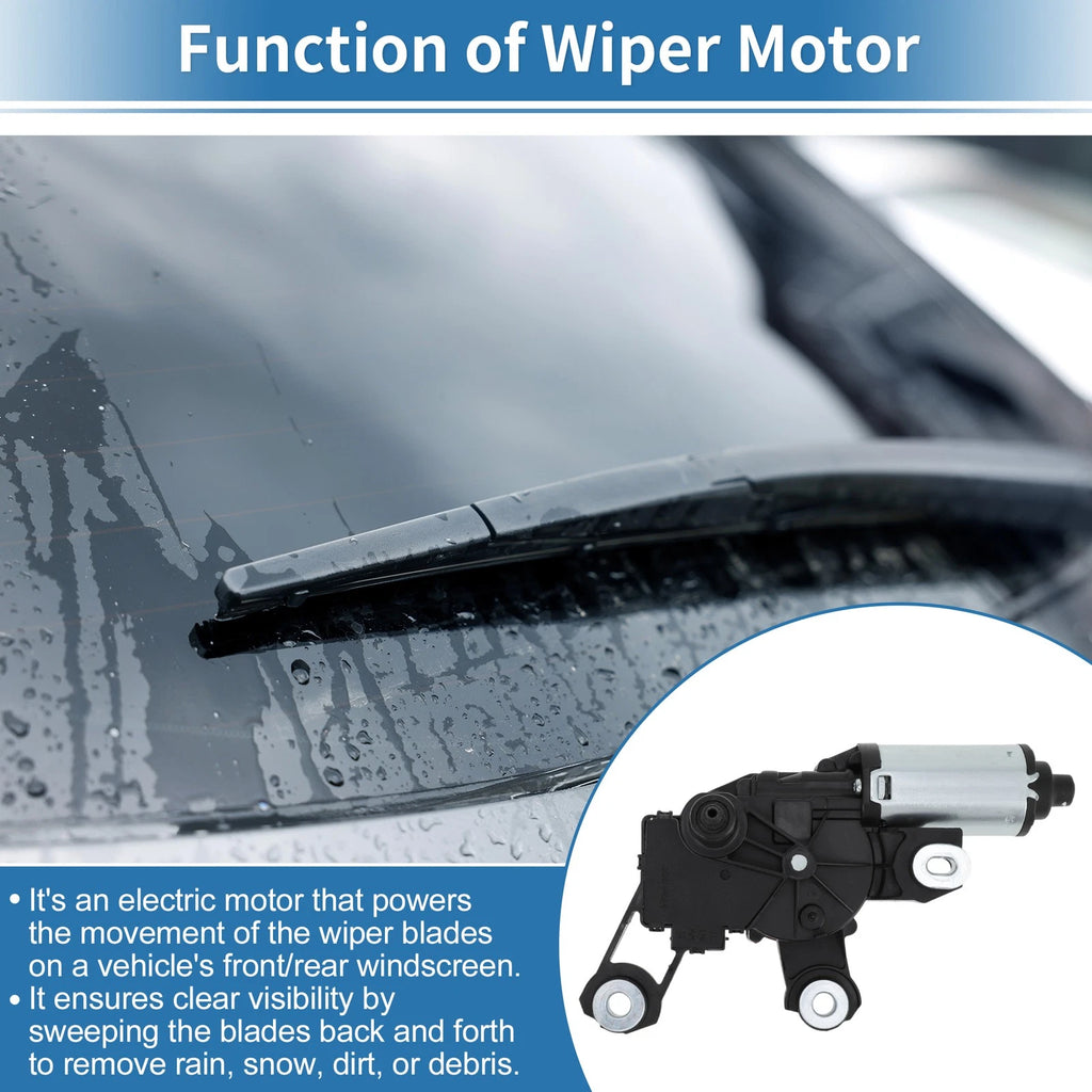 Rear Windscreen Wiper Motor Replacement for Audi A1 A6 Allroad Q3 (2011–2017)