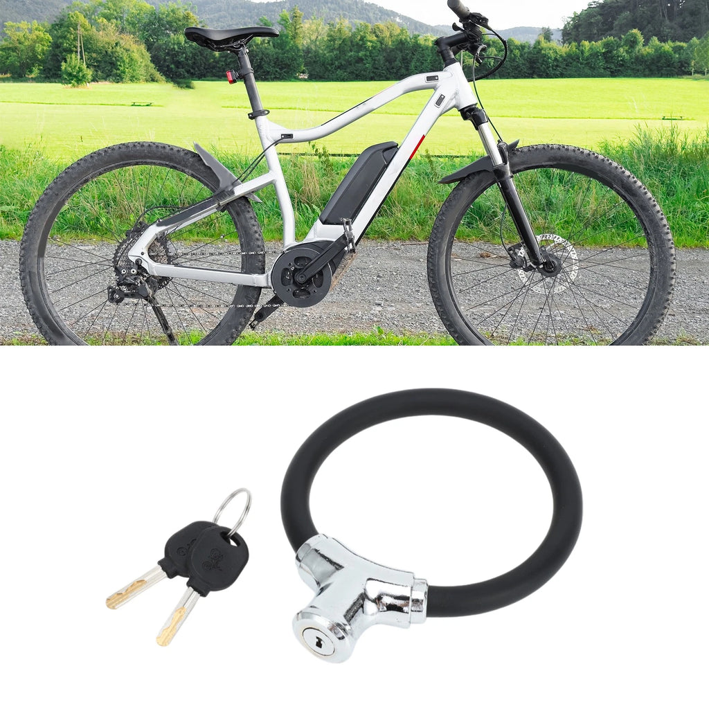 Portable Bicycle Lock Ring Cable Anti Theft 42cm for Universal Bike (2000–2025)