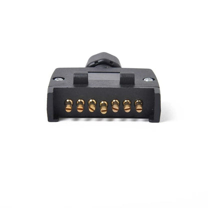 12V 7 Pin Trailer Connector Socket for RV Truck (Waterproof, ABS Housing)