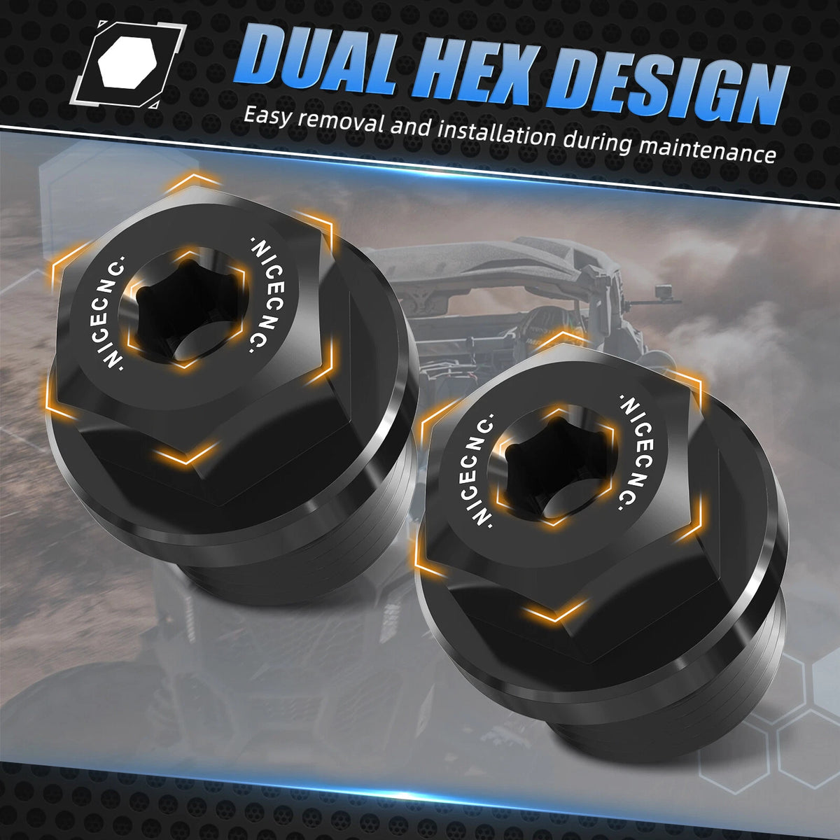Transmission Fill & Drain Plug Kit 3234756 for Polaris Ranger XP 900 (2013–2019)