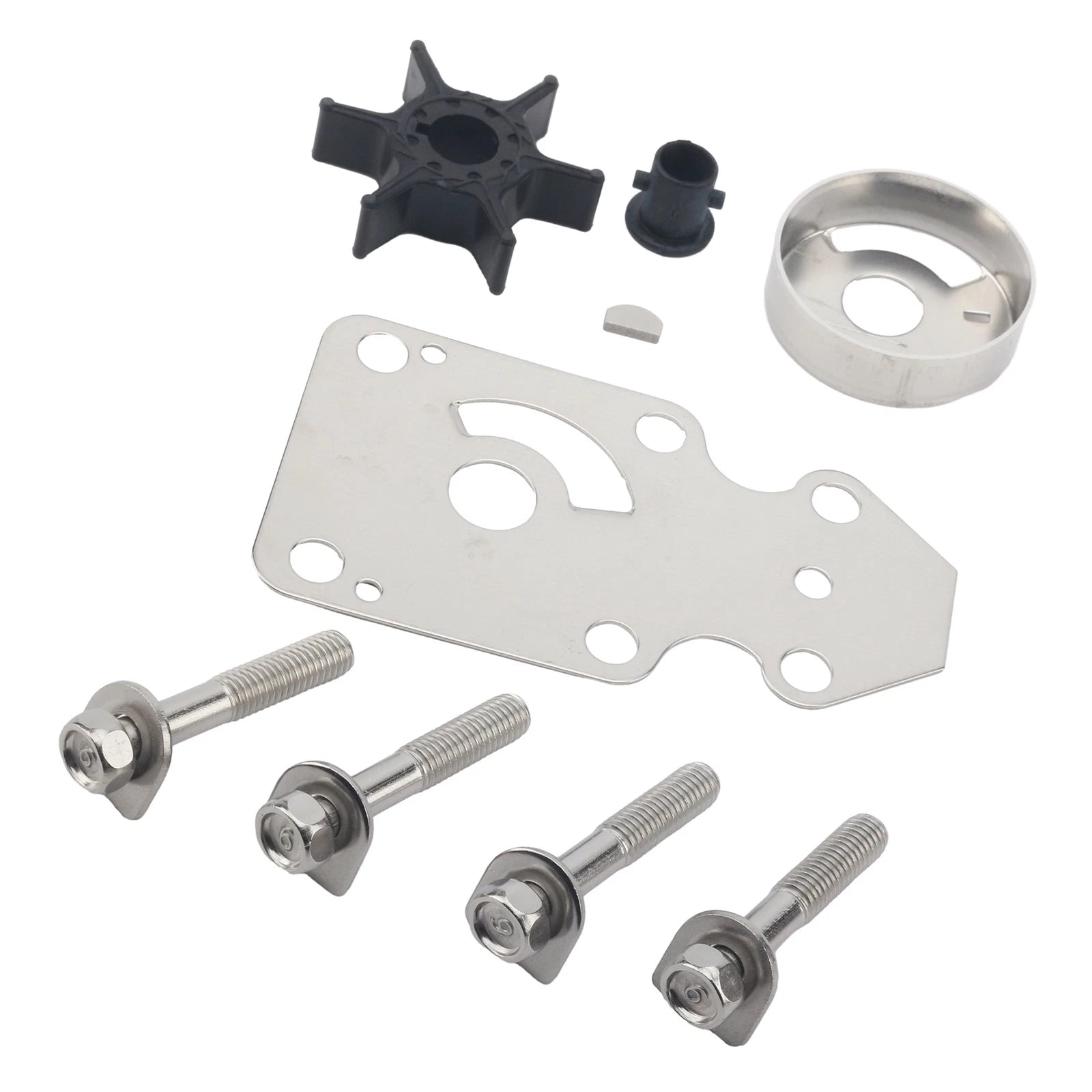 Water Pump Impeller Repair Kit for Yamaha Outboard (63V-W0078-02, 63V-W0078-03)