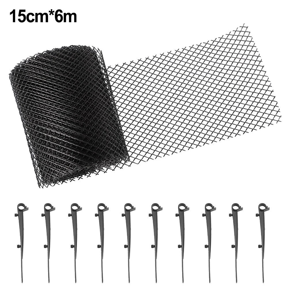 Plastic Gutter Guards Mesh with Clips for Garden and Commercial Use