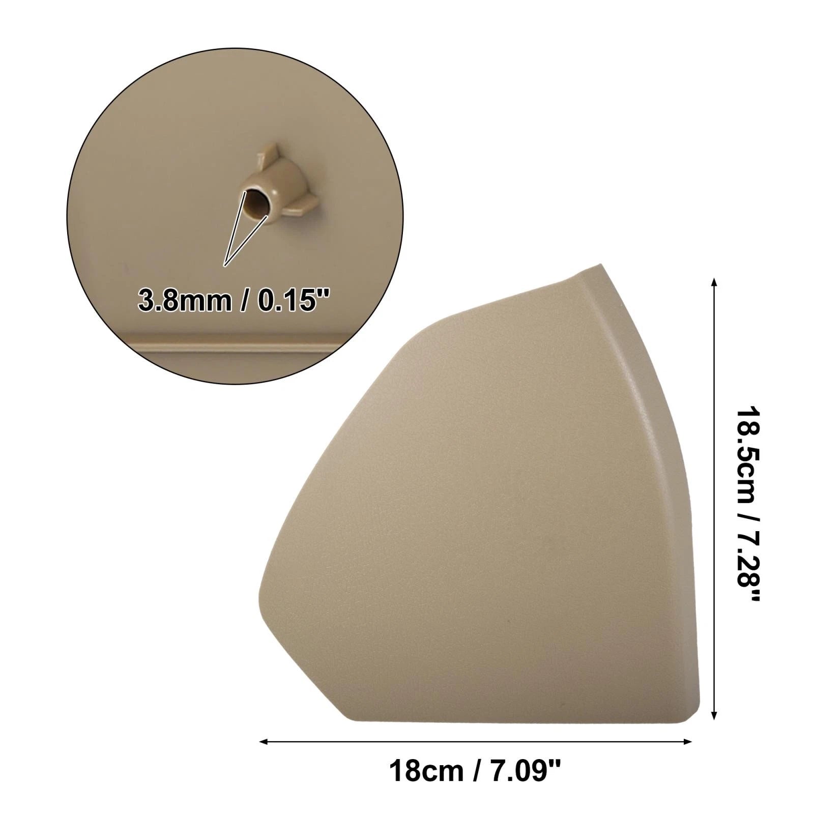 Pair Front Door Cover Trim Replacement for Mercedes Benz E-Class (2003–2009)