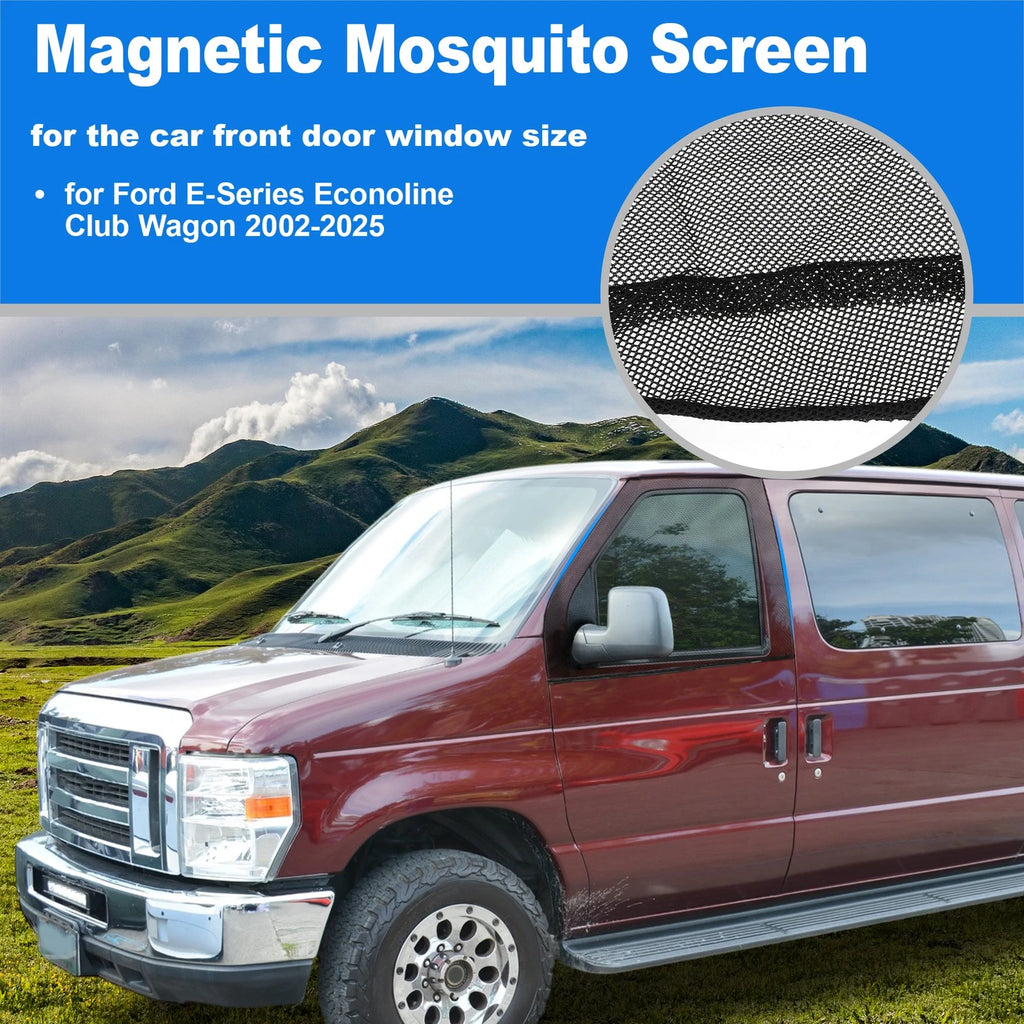 Magnetic Mosquito Screen for Ford E-Series Econoline (2002–2025)