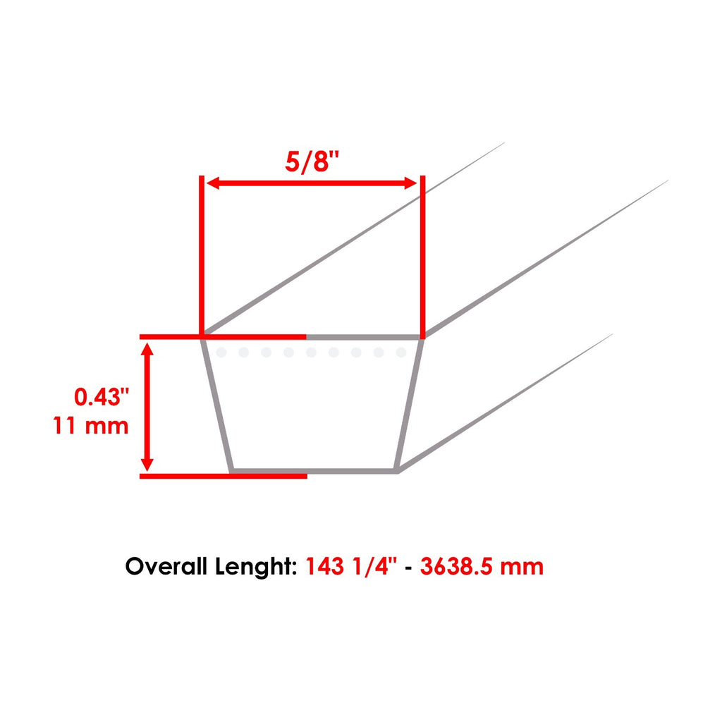 Deck Belt Replacement for Husqvarna Craftsman (2013–2020)