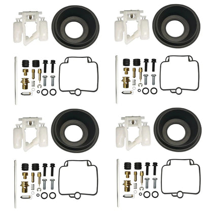 4X Carburetor Kit Float Ring Needle Gasket for Suzuki GSX600F GSX600 (1990–1996)