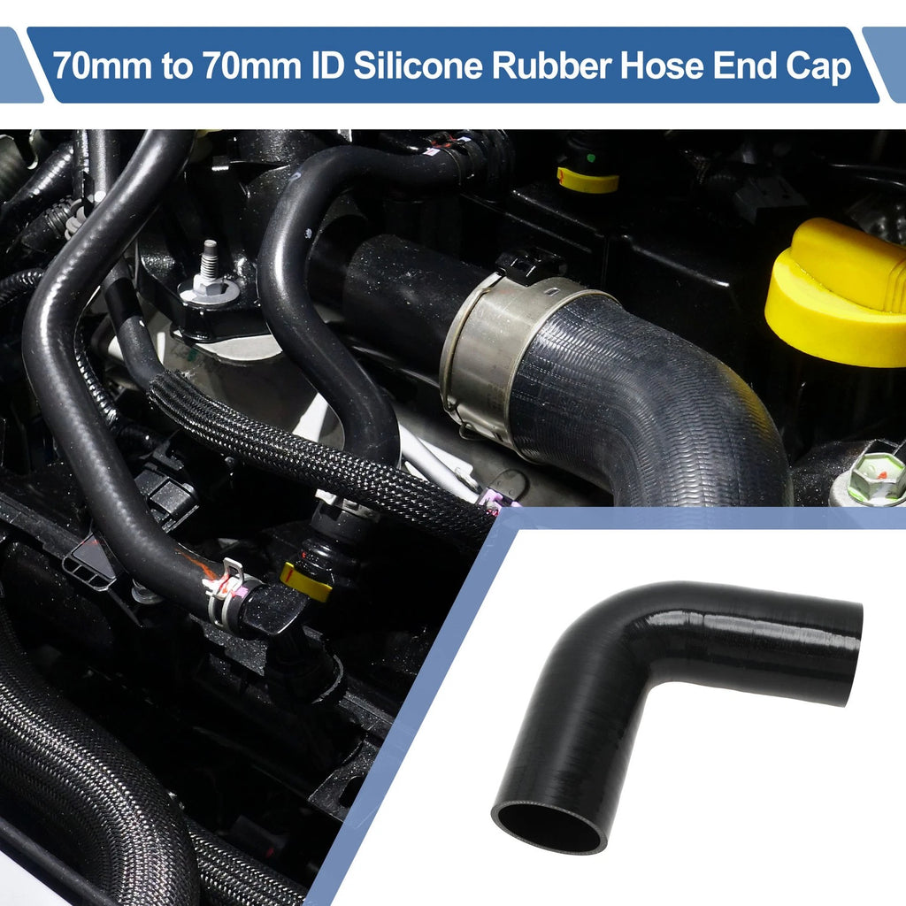 2.76" 90 Degree Silicone Elbow for Intercooler Heater (Universal)