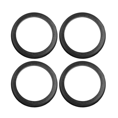 Set of 4 Hub Centric Rings for Car (73.1 to 60.1mm) Black Plastic