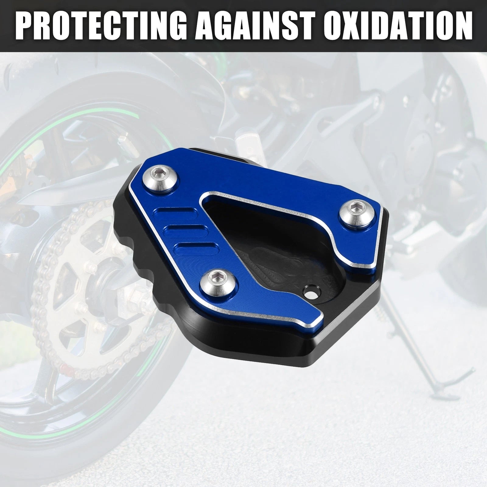 Aluminum Alloy Kickstand Pad Replacement Set for BMW S1000RR (2019–2023)