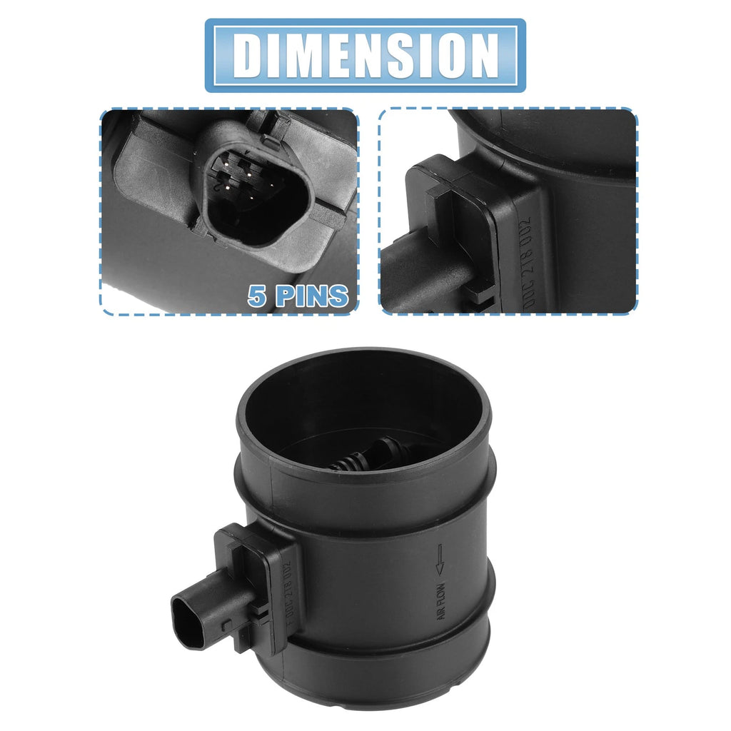 Mass Air Flow Sensor for Saab 9-5 (1998–2009) 0281002912