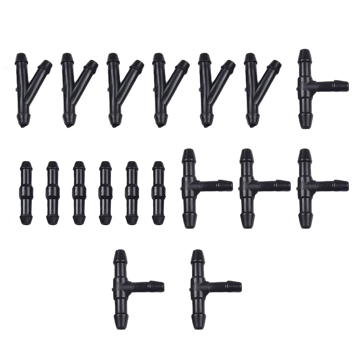 18pcs Windshield Washer Hose Connectors for